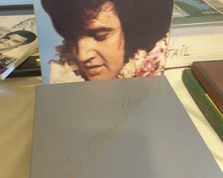 Vintage Elvis record collection
