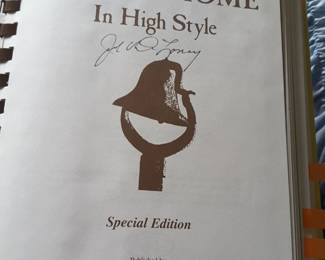 Cookbook autographed by Jack Deloney