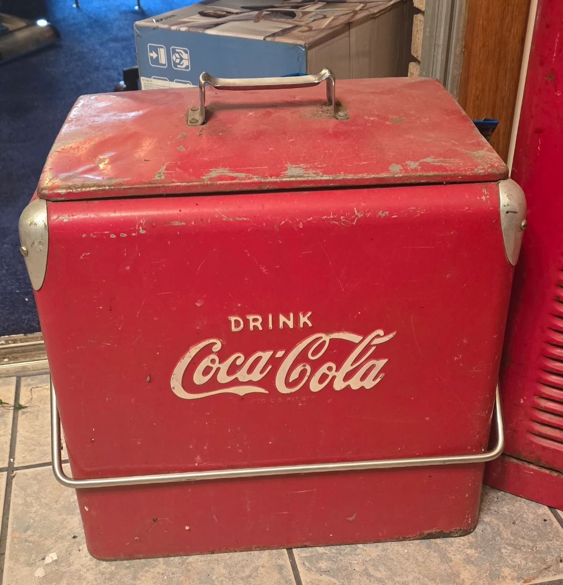 Here we go! So much good stuff at this sale. - Old Coke Cooler