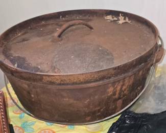 Oversized Cast Iron Dutch Oven