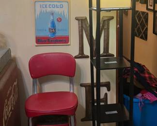 Vintage Red Stool - Display Lamp - We have 2