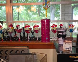 Hand Painted Wine Goblets