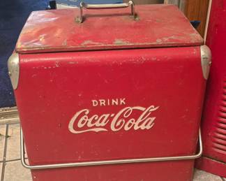 Here we go! So much good stuff at this sale. - Old Coke Cooler