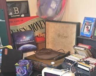 Vintage Record Player - 8 Track Tapes