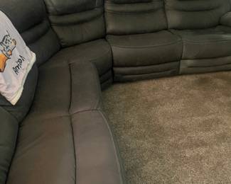 Reclining Sectional with covers.