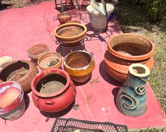 LOTS OF OUTDOOR POTTERY - ALL SIZES!