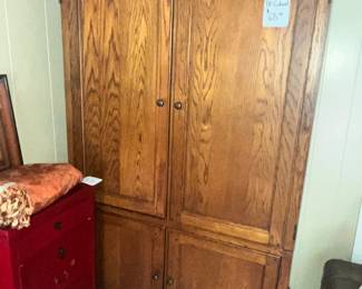 OAK TV ARMOIRE