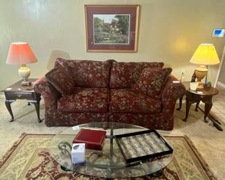 GORGEOUS & COMFY BURGUNDY SOFA!