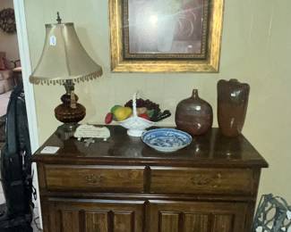 SOLID WOOD CONSOLE CABINET