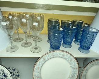 STEMWARE & BLUE GOBLETS