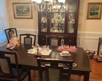 Dining Table and Hutch