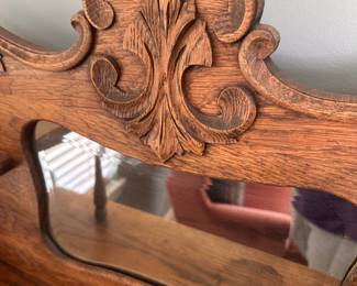 (50) Antique Oak Secretary Desk 30”w 12”d 60”h