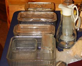Vintage Refrigerator Glass Dishes