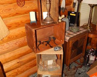 Antique Wooden Storage Crates
