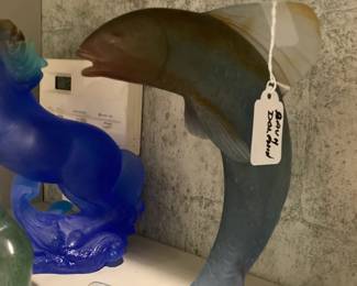 Daum Pate de Verre Dolphin