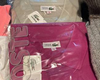 New LaCoste polos, ex large