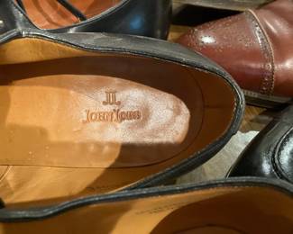 Men's John Lobb, London, handmade black shoes, size 9 1/2