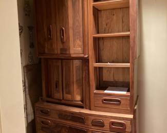 Mixed exotic woods chest