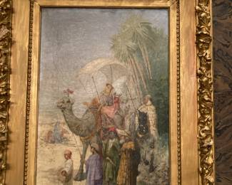 19thc. ornately framed painting