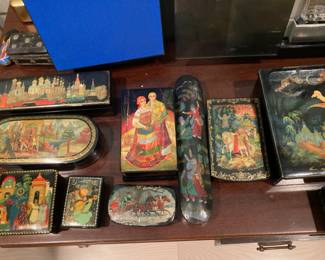 Russian lacquer boxes