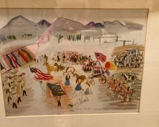 Framed Raul Duffy print