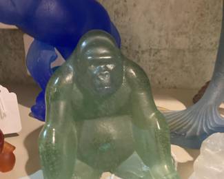 Daum Gorilla art glass