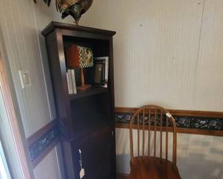 Small cabinet , chair and knick knacks