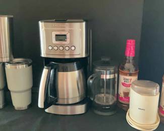 Cuisinart Coffe Maker And Coffee Items