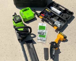 18 Greenworks Chainsaw And More