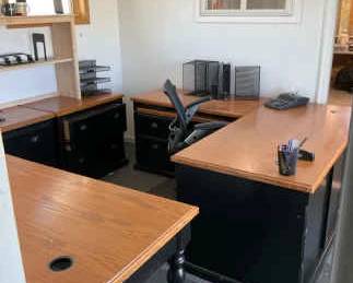 5 Piece Wooden Desk Set