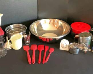 Pyrex Mixing Bowls, Measuring Cups And More