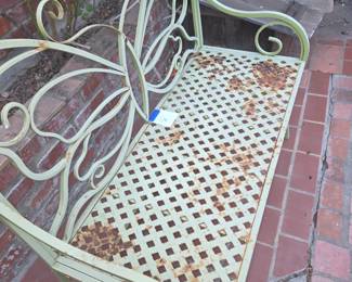 Outdoor Butterfly Bench