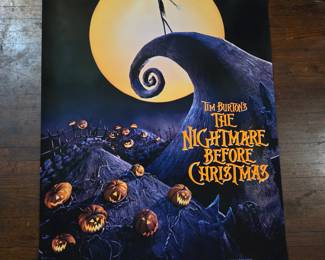 The Nightmare Before Christmas  DOUBLE Sided Movie theatre Poster