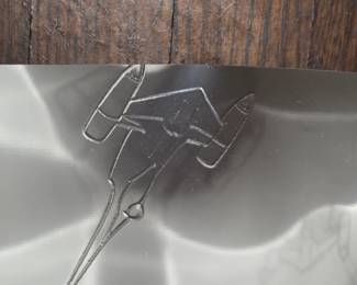 Backside of Litho- silver 3-d design