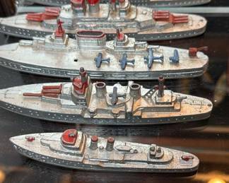 TootsieToy DieCast Metal Ship Lot of 5.