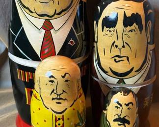 Soviet Political Theme Matryoshka Nesting Dolls
