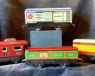 Pre War Marx Toys OGauge Tinplate Model Trains.