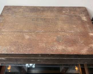 Antique Erector Set In Wood Box
