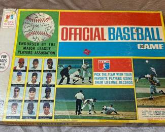 Vintage Official Baseball Game by Milton Bradley.