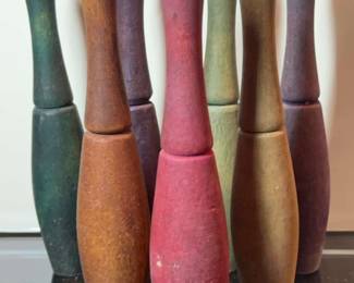 Vintage Small Wood Skittles or Bowling Pins 