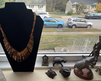 Iron, Wood & Stone Sculptures 