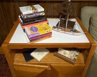 Kitchen Cart, Books & Decor 