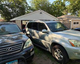 TWO 2003 LEXUS  GX470  AS IS