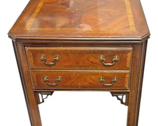 Lane Furniture Inlaid Side Table