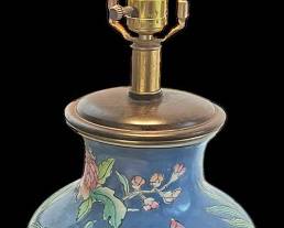 Chrysanthemum Chinese CloisonneStyle Lamp