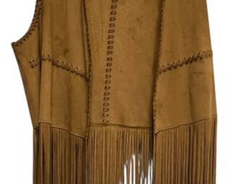 BlankNYC Faux Suede Fringe Vest