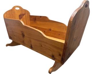 Solid Wood Rocking Cradle, 34 Long