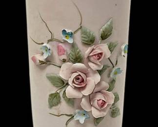 Lefton Hand Painted Capodimonte Vase
