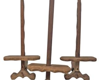 Wooden Art or Plate Stands