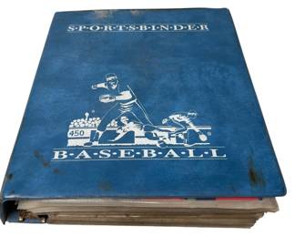 Binder of Sports Trading Cards 77 Pages